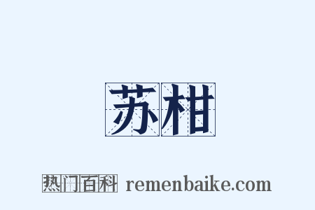 苏柑是什么意思的图片